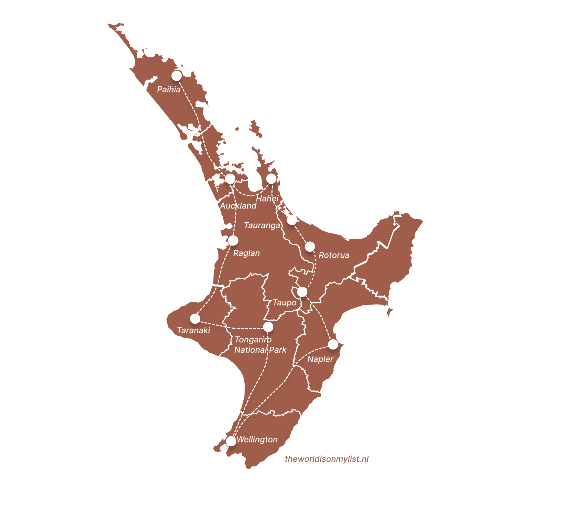 Rondreis Noordereiland Nieuw-Zeeland